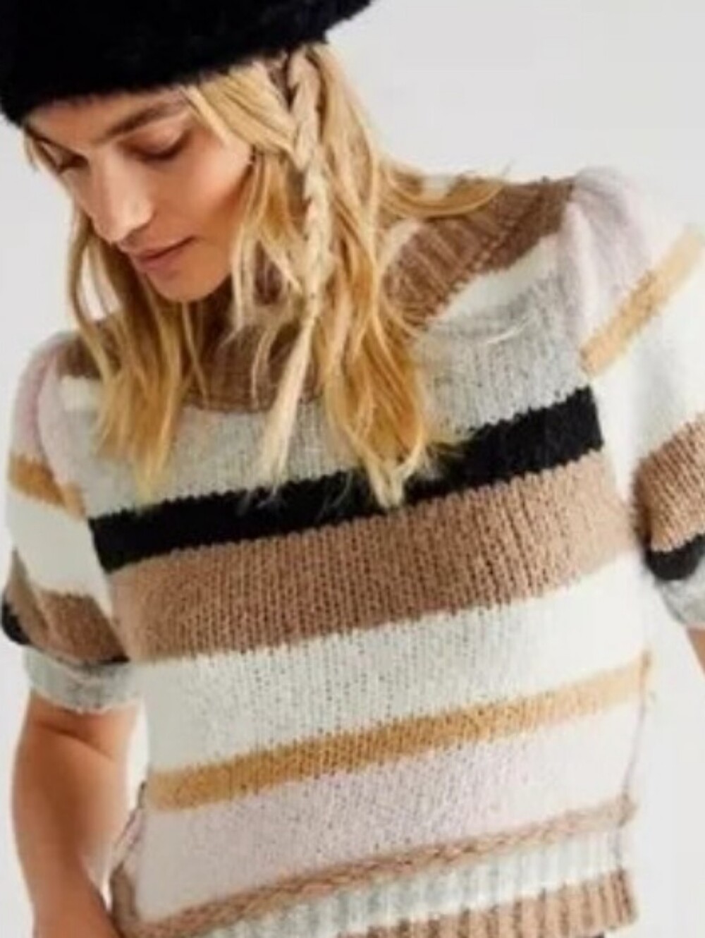 Free People Foxy Stripe Sweater *Small *NWT *Birchwood